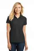Port Authority Ladies Core Classic Pique Polo Deep Black