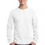 Белая хлопковая футболка с длинным рукавом Port & Company Long Sleeve Core Cotton Tee White PC54LSW - Белая хлопковая футболка с длинным рукавом Port & Company Long Sleeve Core Cotton Tee White PC54LSW
