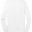 Белая хлопковая футболка с длинным рукавом Port & Company Long Sleeve Core Cotton Tee White PC54LSW - Белая хлопковая футболка с длинным рукавом Port & Company Long Sleeve Core Cotton Tee White PC54LSW