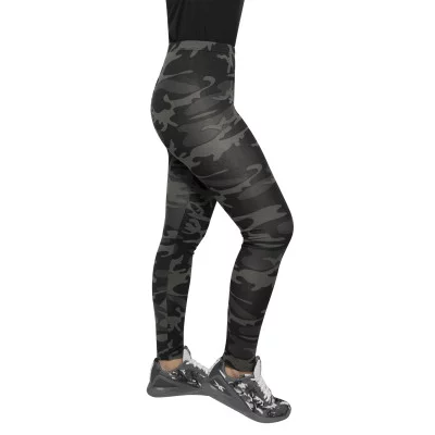 Женские леггинсы черный камуфляж Rothco Women Leggings Black Camo 3894, фото