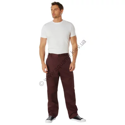 Бордовые утилитарные тактические брюки Rothco BDU Pant Maroon 11160, фото
