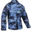 Китель городской голубой камуфляж Rothco BDU Shirt Sky Blue Camo 8882 - Китель городской голубой камуфляж Rothco BDU Shirt Sky Blue Camo 8882