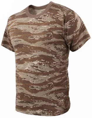 Футболка тигровый пустынный камуфляж Rothco T-Shirt Desert Tiger Stripe Camo 61090, фото