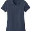 Футболка поло женская темно-синяя Port Authority Ladies Core Classic Pique Polo River Blue Navy - Класcическая женская футболка поло Port Authority Ladies Core Classic Pique Polo River Blue Navy