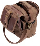 Rothco Canvas & Leather Travel Shoulder Bag Brown 2815