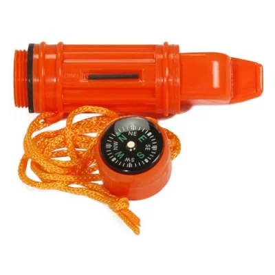 Свисток с компасом оранжевый Rothco Deluxe 5-in-1 Survivor Tool Safety Orange 8405, фото