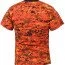 Футболка Rothco T-Shirt Orange Digital Camo 5735 - Футболка камуфлированная Rothco T-Shirt Orange Digital Camo 5735