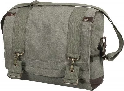 Сумка пилота Rothco Vintage Canvas B-15 Pilot Messenger Bag Olive Drab 9110, фото