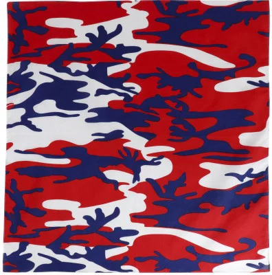 Бандана хлопковая красно-сине-белый камуфляж Rothco Bandana Red / White / Blue Camo (56 x 56 см) 4681, фото