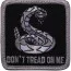 Нашивка черная с символом Гадсденовского флага Rothco Don't Tread On Me Morale Patch 1887 - Нашивка черная с символом Гадсденовского флага Rothco Don't Tread On Me Morale Patch 1887