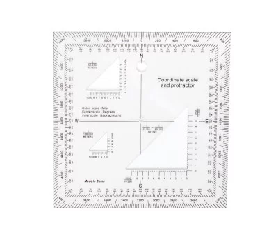 Транспортир координатный Rothco Coordinate Scale Protractor 1177, фото