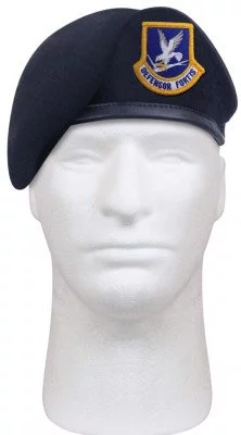 Берет Rothco Inspection Ready Beret With USAF Flash Midnight Navy Blue 4898, фото