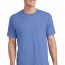 Светло голубая мужская американская хлопковая футболка Port & Company Core Cotton Tee PC54 Carolina Blue - Светло голубая мужская американская хлопковая футболка Port & Company Core Cotton Tee PC54 Carolina Blue