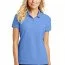 Футболка поло женская голубая Port Authority Ladies Core Classic Pique Polo Carolina Blue - Футболка поло женская голубая Port Authority Ladies Core Classic Pique Polo Carolina Blue