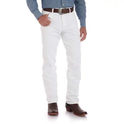 Джинсы мужские белые Wrangler Cowboy Cut Original Fit Jean White 13MWZWI, фото