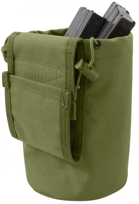 Оливковый складной подсумок для пустых магазинов Rothco MOLLE Roll-Up Utility Dump Pouch Olive Drab 51007, фото