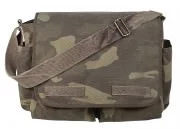 Rothco Vintage Washed Canvas Messenger Bag Woodland Camo 9748