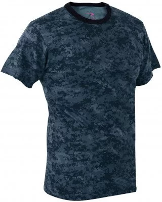 Футболка Rothco T-Shirt Midnight Digital Camo 88947, фото