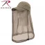 Бейсболка хаки с москитной сеткой Rothco Cap With Mosquito Net Khaki 3646 - Бейсболка хаки с москитной сеткой Rothco Cap With Mosquito Net Khaki 3646