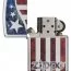 Зажигалка c американском флагом Zippo American Flag Lighters High Polish Chrome Fusion - Зажигалка Zippo American Flag Lighters High Polish Chrome Fusion