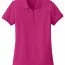 Футболка поло женская розовая Port Authority Ladies Core Classic Pique Polo Pink Azalea - Класcическая женская футболка поло Port Authority Ladies Core Classic Pique Polo Pink Azalea