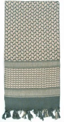 Арафатка серо-зеленая - песочная Rothco Shemagh Tactical Desert Scarf Foliage/Tan 8537, фото