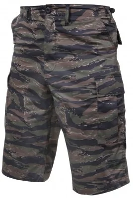 Длинные BDU шорты Rothco Long Length BDU Short Tiger Stripe Camo 7867, фото