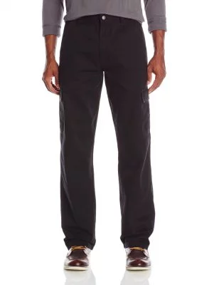 Wrangler Men's Authentics Classic Cargo Twill Pant # Black, фото