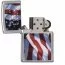 Зажигалка с американским флагом Zippo American Flag Lighters Brushed Chrome Made in USA - Купить американскую зажигалку Zippo American Flag Lighters Brushed Chrome Made in USA