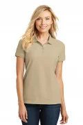 Port Authority Ladies Core Classic Pique Polo Wheat