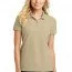 Футболка поло женская бежевая Port Authority Ladies Core Classic Pique Polo Wheat - Класcическая женская футболка поло Port Authority Ladies Core Classic Pique Polo Wheat