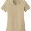Футболка поло женская бежевая Port Authority Ladies Core Classic Pique Polo Wheat - Класcическая женская футболка поло Port Authority Ladies Core Classic Pique Polo Wheat