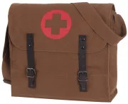 Rothco Vintage Medic Bag With Cross Brown 8586