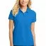 Футболка поло женская голубая Port Authority Ladies Core Classic Pique Polo Coastal Blue - Класcическая женская футболка поло Port Authority Ladies Core Classic Pique Polo Coastal Blue