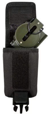 Подсумок молле для компаса или GPS устройства черный Rothco MOLLE Strobe-GPS-Compass Pouch Black 9854, фото