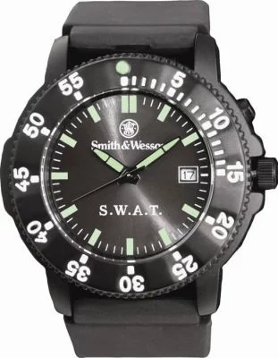 Кварцевые полицейские часы Smith & Wesson® S.W.A.T. Watch Black 4318, фото