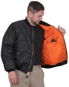 Rothco Concealed Carry MA-1 Flight Jacket Black 77350