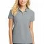 Футболка поло женская чветло-серая Port Authority Ladies Core Classic Pique Polo Gusty Grey - Класcическая женская футболка поло Port Authority Ladies Core Classic Pique Polo Gusty Grey