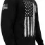 Черная футболка с длинным рукавом и флагом США Rothco US Flag Long Sleeve T-Shirt Black 10391 - Черная футболка с длинным рукавом и флагом США Rothco US Flag Long Sleeve T-Shirt Black 10391