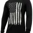 Черная футболка с длинным рукавом и флагом США Rothco US Flag Long Sleeve T-Shirt Black 10391 - Черная футболка с длинным рукавом и флагом США Rothco US Flag Long Sleeve T-Shirt Black 10391