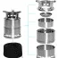 Складная круглая походная плита из нержавеющей стали Rothco Stainless Steel Portable Camping / Backpacking Stove 1519 - Складная круглая походная плита из нержавеющей стали Rothco Stainless Steel Portable Camping / Backpacking Stove 1519