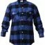 Мужская фланелевая рубашка буффало в синюю клетку Rothco Buffalo Plaid Flannel Shirt Blue / Black 4739 - Мужская фланелевая рубашка буффало в синюю клетку Rothco Buffalo Plaid Flannel Shirt Blue / Black 4739