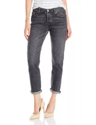 Джинсы женские бойфренды Levi's Women 501® CT Jean Black Coast 178040067, фото