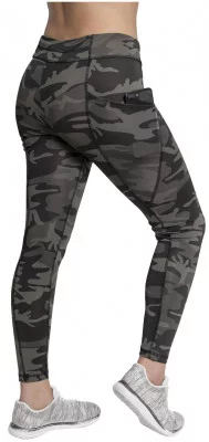 Женские леггинсы черный камуфляж Rothco Workout Leggings With Pockets Black Camo 4890, фото