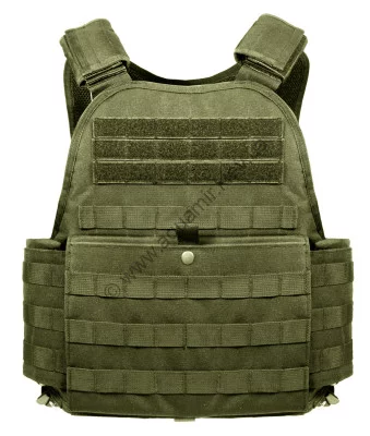 Бронепанельный носитель (плитконос) оливковый Rothco MOLLE Modular Plate Carrier Vest Olive Drab 8924, фото