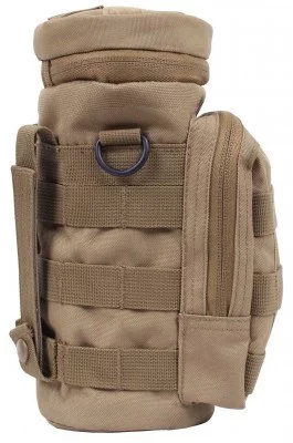 Тактический койотовий подсумок-чехол молле для бутылки MOLLE Water Pouch Coyote 2779, фото
