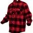 Фланелевая рубашка буффало красная Rothco Buffalo Plaid Flannel Shirt Red / Black 4739 - Фланелевая рубашка буффало красная Rothco Buffalo Plaid Flannel Shirt Red / Black 4739