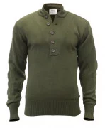 Rothco 5-Button Acrylic Sweater Olive Drab 6368