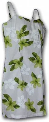 Гавайский сарафан на тонких бретельках Pacific Legend Short Spaghetti Dress - 306-3551 Lime, фото