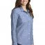Женская рубашка Port Authority® Ladies Slub Chambray Shirt Light Blue LW380 - Рубашка женская Port Authority® Ladies Slub Chambray Shirt Light Blue LW380
